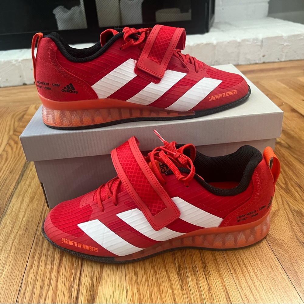 Adidas Adipower Olympic Weightlifting shoes, men’s size 9, women’s size 11